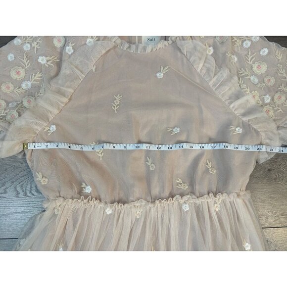 SALT Rosalind Embroidered Tulle Dress XL - Picture 8 of 13